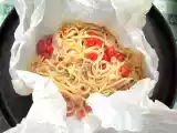 Ricetta Linguine al cartoccio con calamari