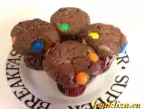 Ricetta Muffins cioccolato e smarties