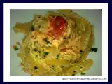 Ricetta Mafalde in salsa rosa di panna e salmone norvegese