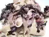 Ricetta Tagliatelle fresche allo scalogno e radicchio rosso