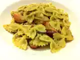 Ricetta Farfalle al pesto e liquirizia