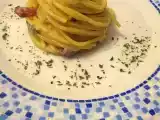 Ricetta Spaghetti con bresaola croccante e gorgonzola