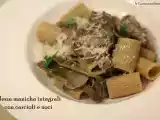 Ricetta Mezze maniche integrali con carciofi e noci