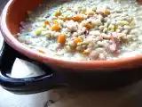 Ricetta Zuppa di orzo, fagioli e speck