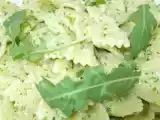 Ricetta Farfalle al pesto di rucola del vesuvio e limone di sorrento