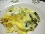 Ricetta Lasagne asparagi, mortadella e pecorino