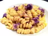Ricetta Fusilli al prosciutto di parma, porto e patata viola