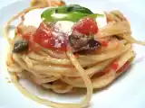 Ricetta Nidi di spaghetti alla chitarra con burrata