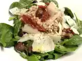 Ricetta Insalata di grano saraceno, spinaci crudi, grana e pomodori secchi