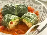 Ricetta Involtini di verza con riso tofu e verdure