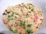 Ricetta Cous cous ai gamberetti e piselli