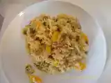 Ricetta Risotto zucca, salsiccia e funghi