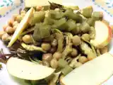 Ricetta Insalata carciofi, ceci e mele