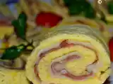 Ricetta Rotolo di frittata al forno con provola affumicata e prosciutto crudo