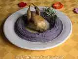 Ricetta Quaglie alle fave di cacao con purè viola