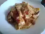 Ricetta Garganelli con ragu e funghi cardoncelli