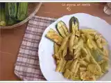 Ricetta Pasta con pesto di pistacchi e zucchine grigliate