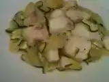 Ricetta Filetto di merluzzo su un letto di patate e zucchine