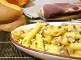 Ricetta Pasta con crema di zucca e speck