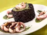 Ricetta Riso nero con pesto di carciofi e calamari
