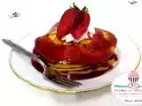 Ricetta Pancake con panna fresca e coulis di fragole