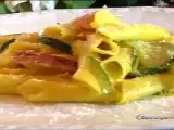 Ricetta Garganelli con zucchine e zafferano