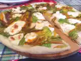 Ricetta Focaccia con fiori di zucca, stracchino ed acciughe