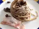 Ricetta Tagliatelle con lardo e funghi porcini