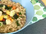 Ricetta Bowl di quinoa con pollo e verdure: ricetta light per pranzo o cena sana