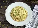 Ricetta Pasta corta risottata con piselli, zucchine e philadelphia