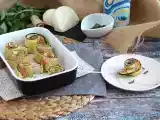 Ricetta Involtini di zucchine al forno con prosciutto cotto e scamorza