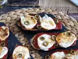Ricetta Bruschette di melanzane con salsa di pomodoro e formaggio