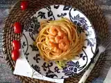 Ricetta Pasta con gamberi e pomodorini