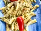 Ricetta Pasta con pesto eoliano e pomodori