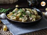 Ricetta Pasta cremosa con funghi e salsiccia