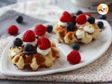 Ricetta Waffle con frutta, cioccolato e crema al mascarpone