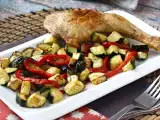 Ricetta Pollo con peperoni e zucchine in friggitrice ad aria: pronto in 20 minuti!