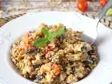 Ricetta Insalata di farro cremosa con zucchine, melanzane e pomodorini