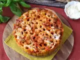 Ricetta Timballo di rigatoni al forno con salsiccia, besciamella e mozzarella