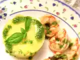 Ricetta Tortino di patate, mazzancolle con salsa al basilico
