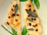 Ricetta Filetto di rombo alla salvia e uva passa
