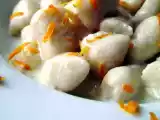 Ricetta Gnocchi di ricotta con salsa di taleggio e arancia