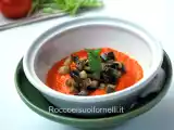 Ricetta Cubetti di melanzana in salsa di peperoni