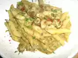 Ricetta Penne con fave e pomodori secchi