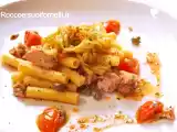 Ricetta Sedanini tonno e fili di melanzana