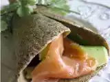 Ricetta Pancakes di grano saraceno alla menta con salmone e avocado