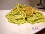 Ricetta Troccoli con pesto di fave e gamberi