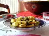 Ricetta Rigatoni con zucchine curry e cocco