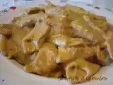 Ricetta Garganelli fatti a mano con crema di peperoni