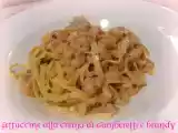 Ricetta Fettuccine alla crema di gamberetti e brandy